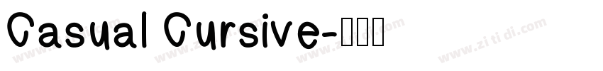 Casual Cursive字体转换